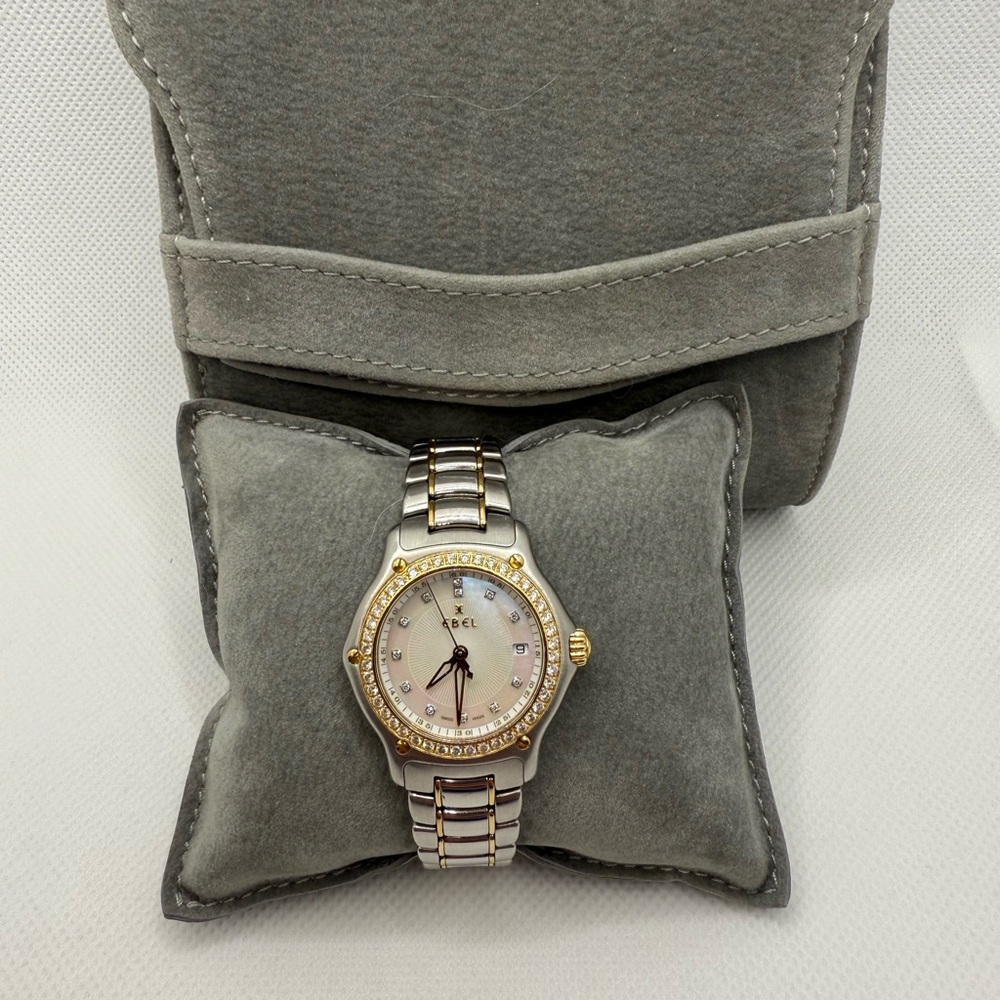 Women's EBEL Diamond, Silver & Gold Watch - Picture 7 of 7